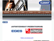 Tablet Screenshot of elzamet.pl